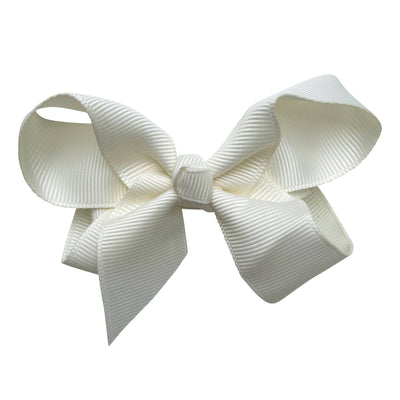 Beautiful ivory grosgrain hair clip, perfect for adding a touch of elegance to any hairstyle