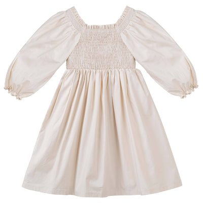 Lily Puff Sleeve Dress in Ecru, a beautiful and elegant summer outfit