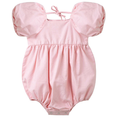 Grace Tie Back Romper - Pink, a stylish and comfortable outfit perfect for summer days